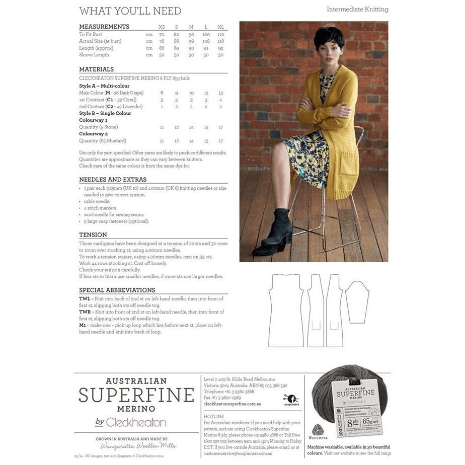 Longline Cardigan Knit 411