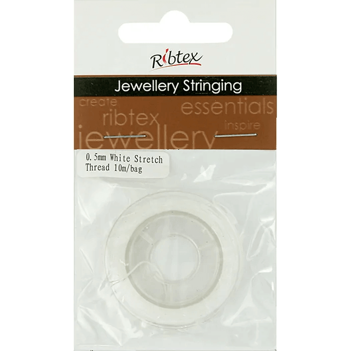 White Stretch Thread .5mm 10m ST05WH