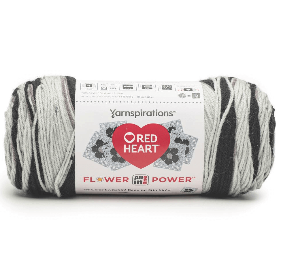 Red Heart All In One Granny Square Flower Power Yarn Sold As A 3 Pack