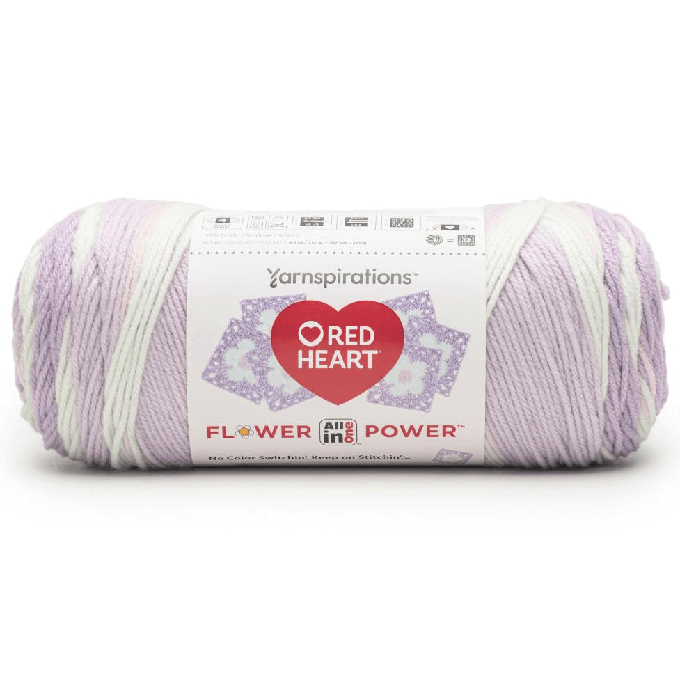 Red Heart All In One Granny Square Flower Power Yarn Sold As A 3 Pack