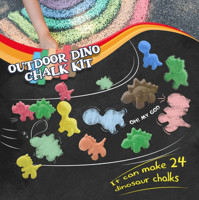 Outdoor Chalk Making Kit Dinosaurs