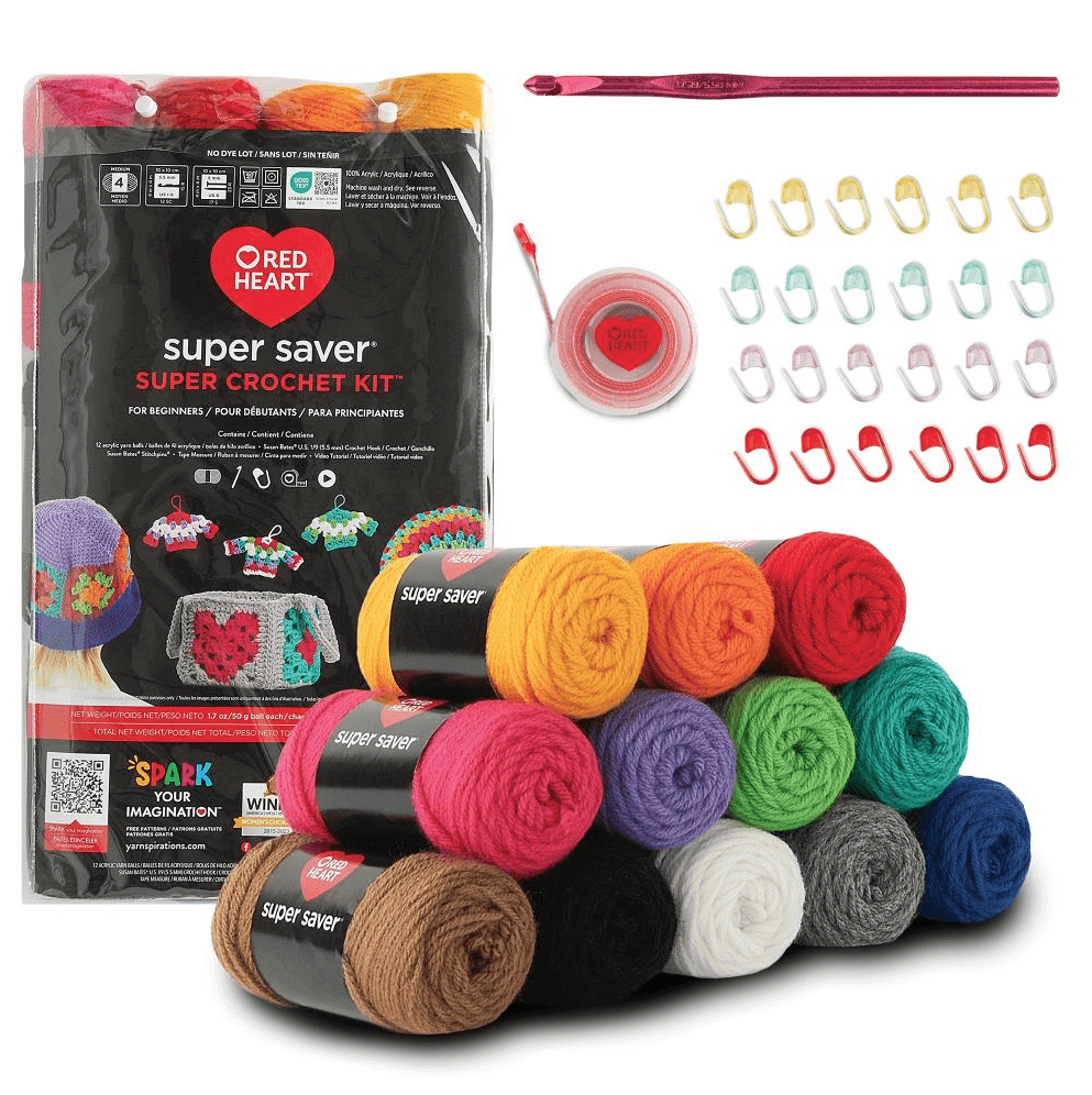 Red Heart Super Saver Crochet Kit