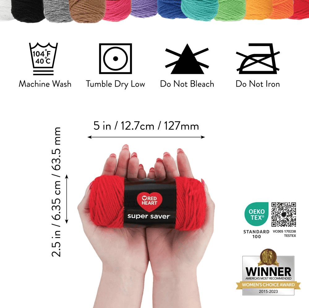 Red Heart Super Saver Yarn Knit Kit with Accessories