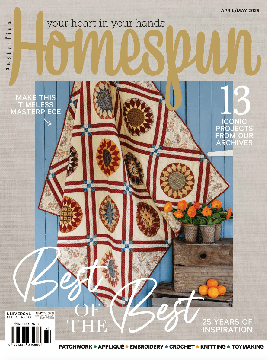 Homespun magazine April/May 2025 Issue 26.2