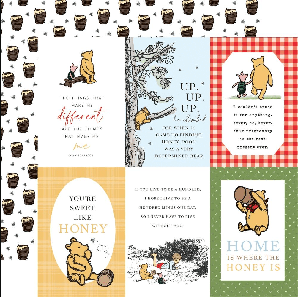 Winnie The Pooh Themed Cardstock