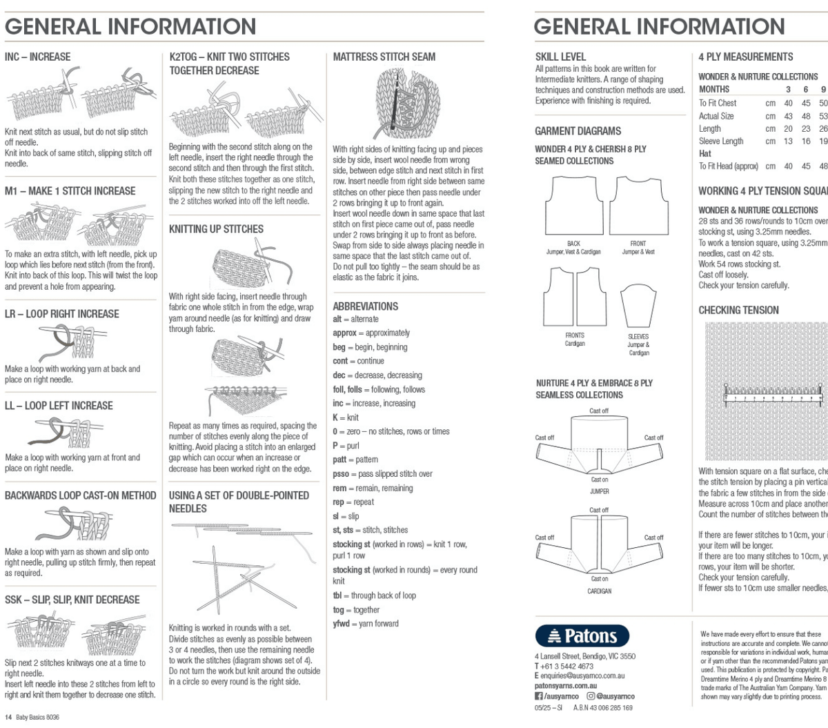 Baby Basics Knit 8036