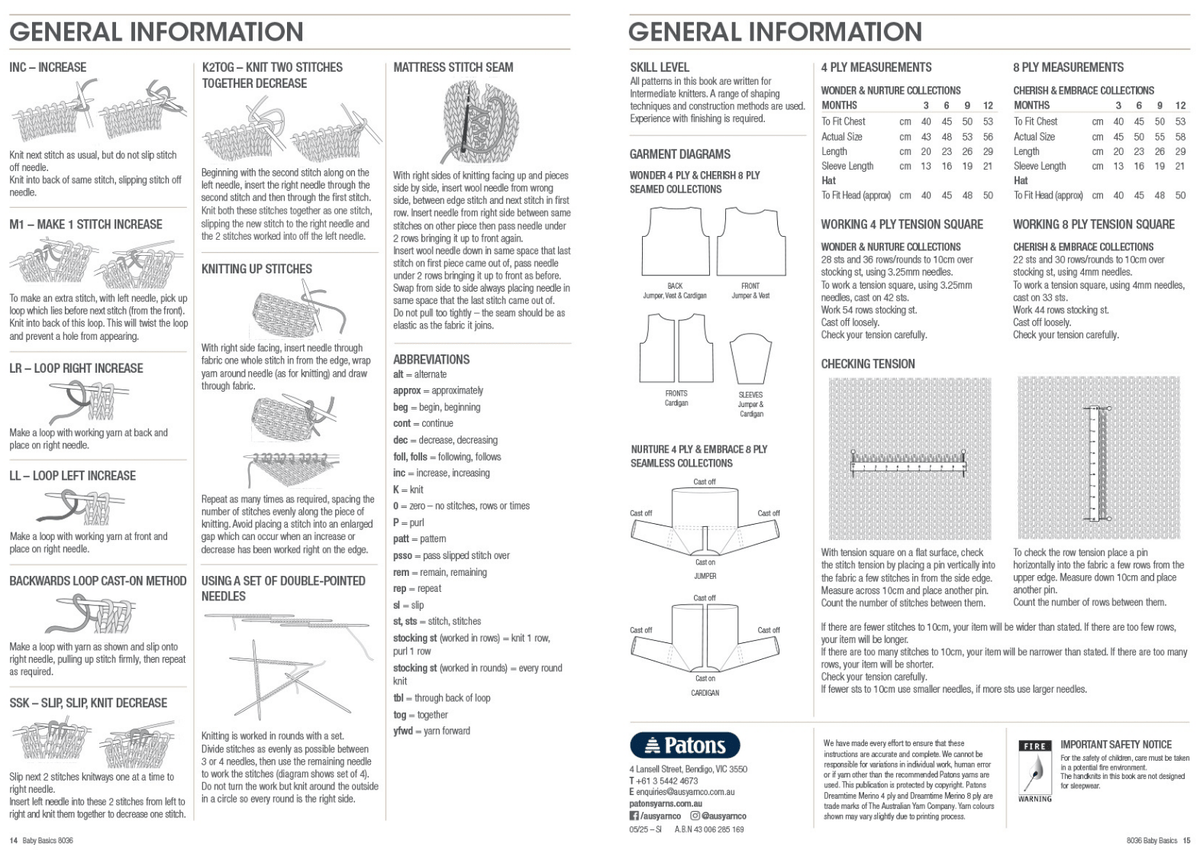 Baby Basics Knit 8036