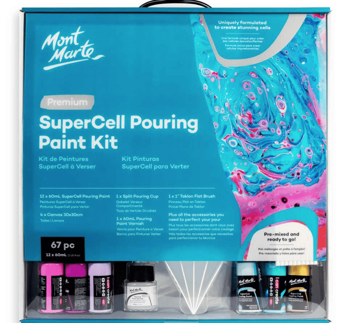 MM Premium Supercell Paint Pouring Kit 67pc