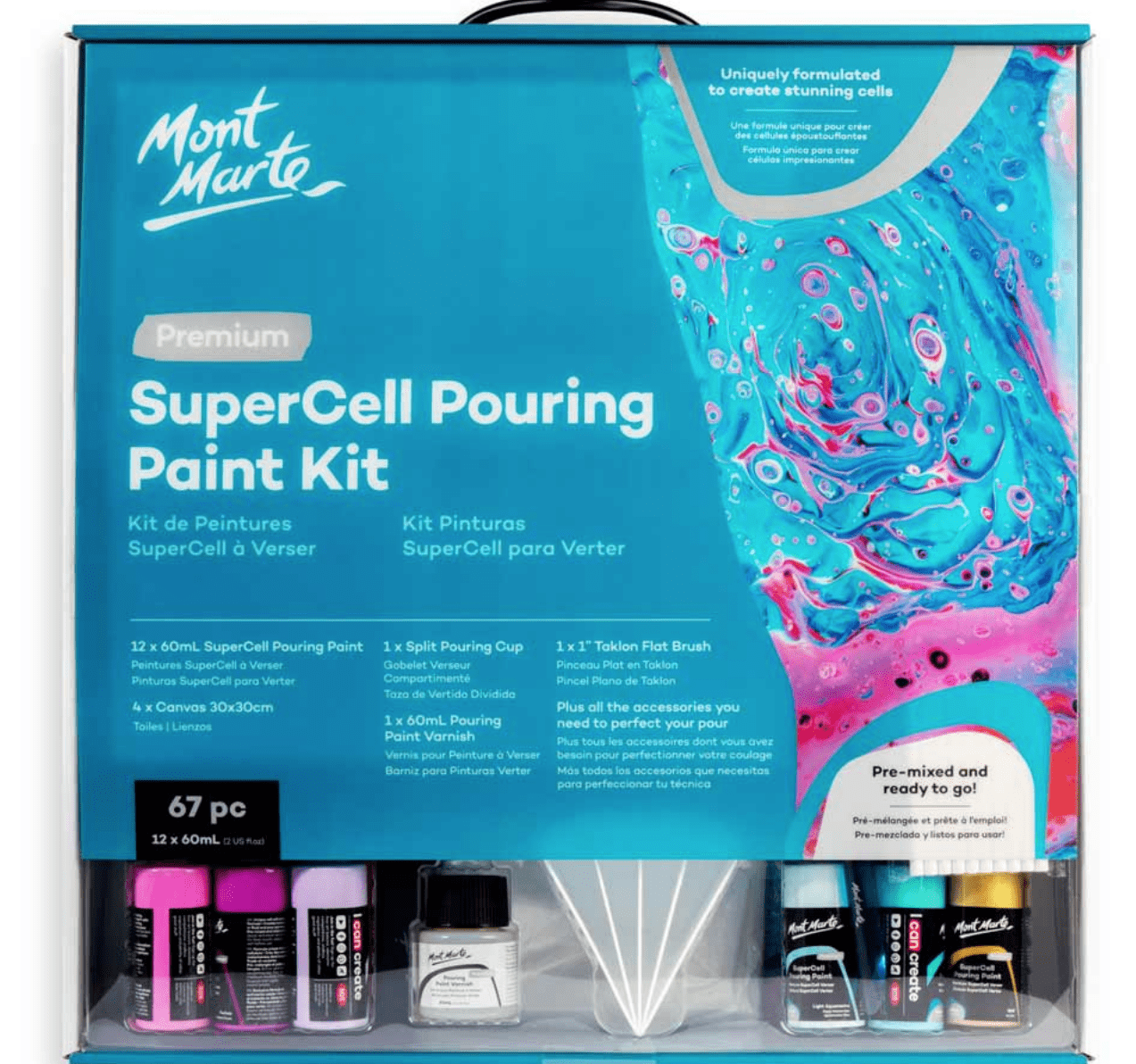 MM Premium Supercell Paint Pouring Kit 67pc
