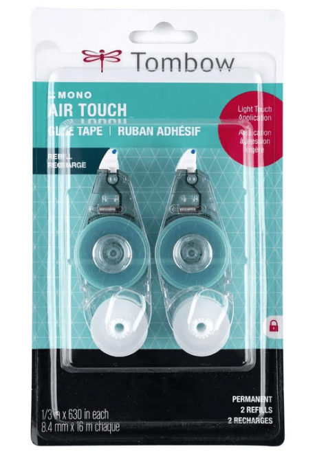 Tombow Mono Air Glue Tape Refill 8.4mm x 16m pk 2