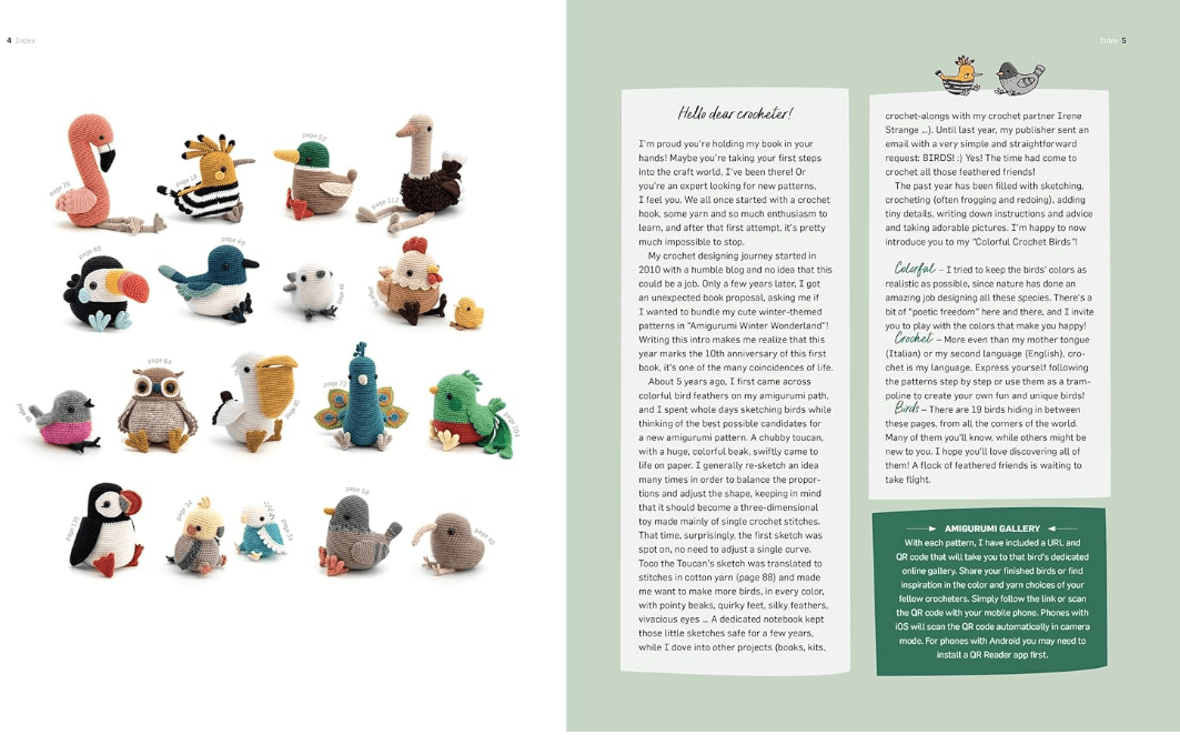 Colourful Crochet Birds