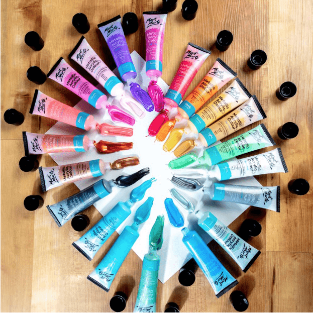 MM Metallic Acrylic Colour Paint Set
