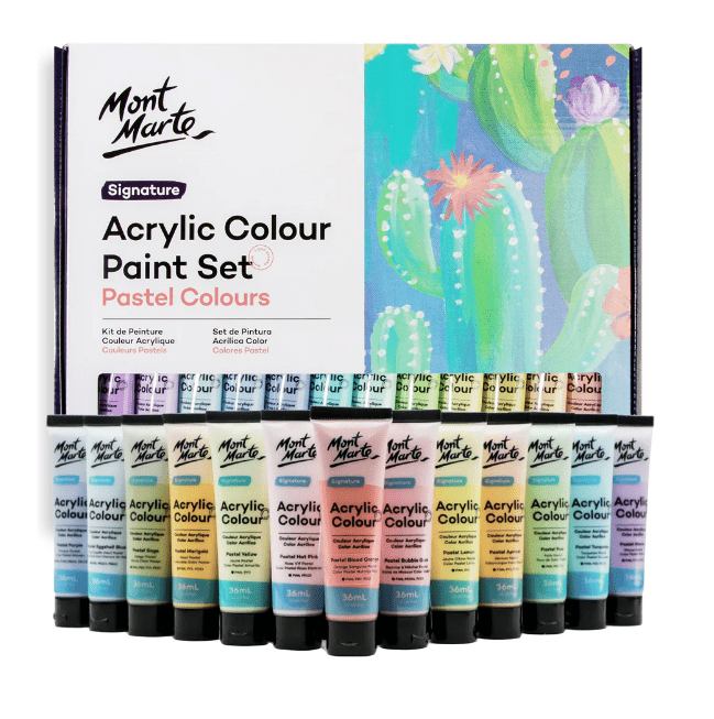 MM Pastel Acrylic Colour Paint Set