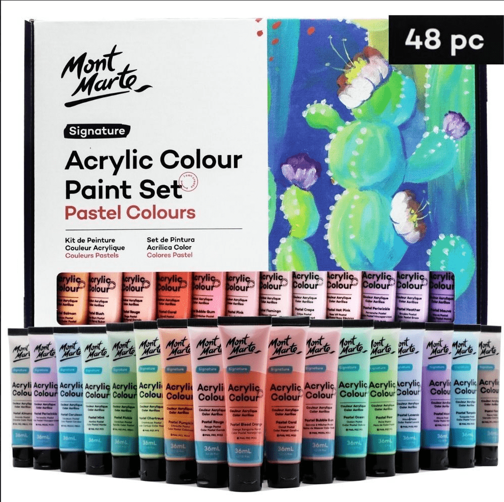 MM Pastel Acrylic Colour Paint Set
