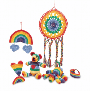 The Knitty Critters Collection Rainbow Dreams Crochet Kit
