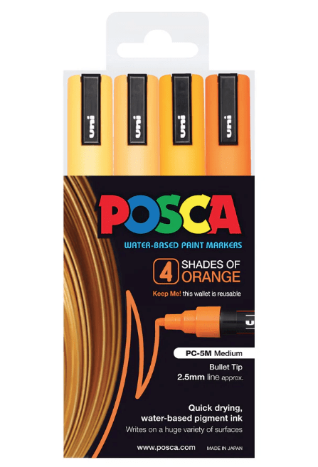 PC5M Shades of Orange 4pc