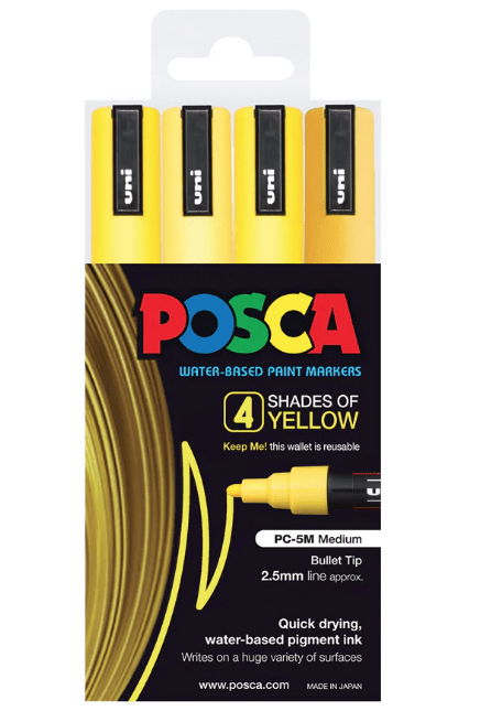 PC5M Shades of Yellow 4pc