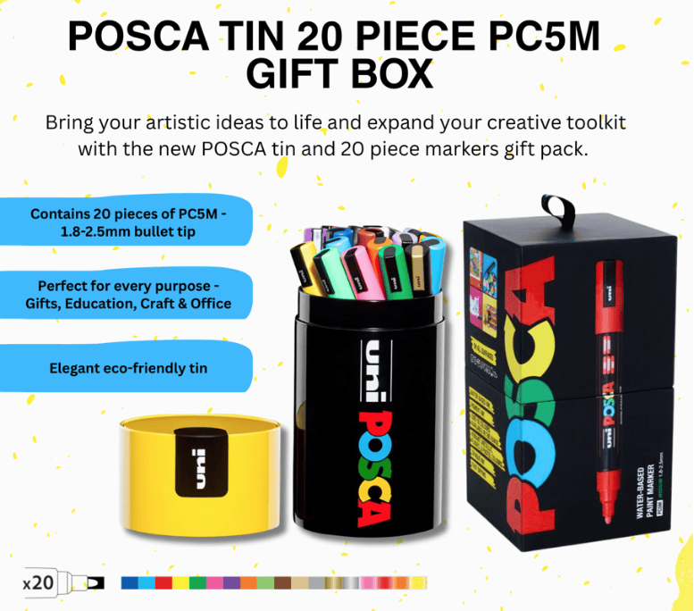 POSCA Limited Edition Tin & 20 Pens
