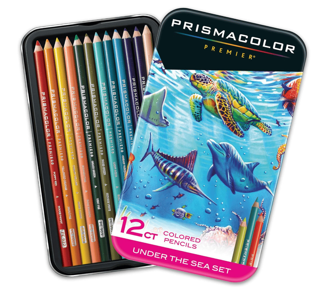Prismacolor Premier Coloured Pencils 12 pc Under The Sea Set
