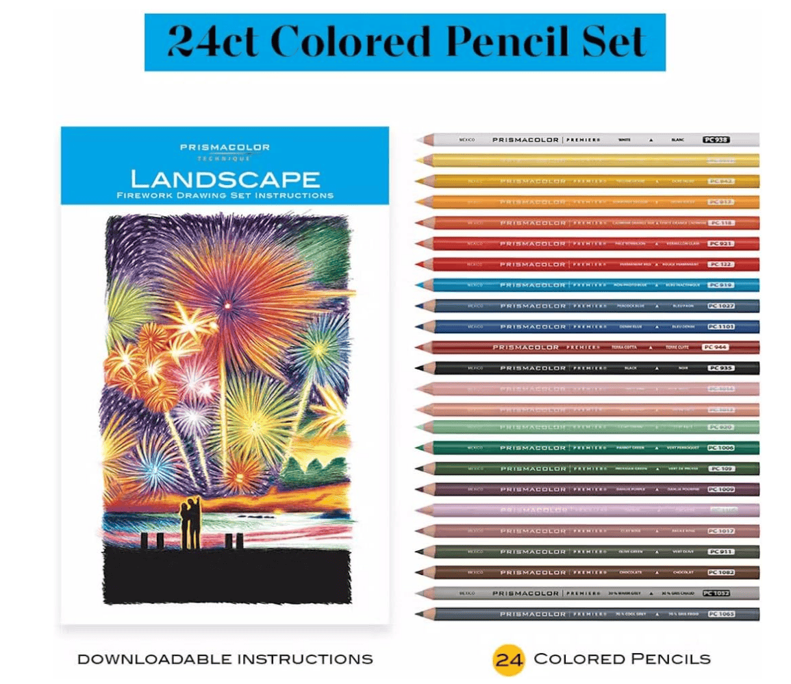 Prismacolor Technique 24pc Fireworks Drawing Set