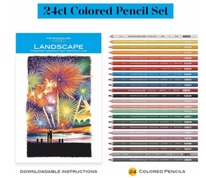 Prismacolor Technique 24pc Fireworks Drawing Set