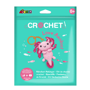 Crochet Keychain Kit - Love Axolotl