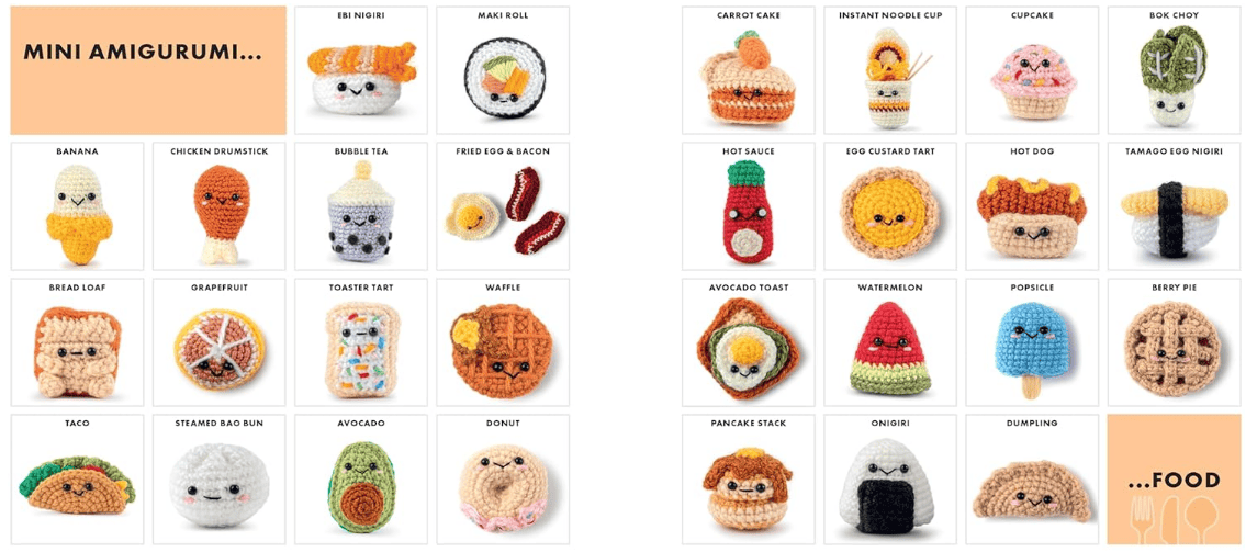 Mini Amigurumi Food
