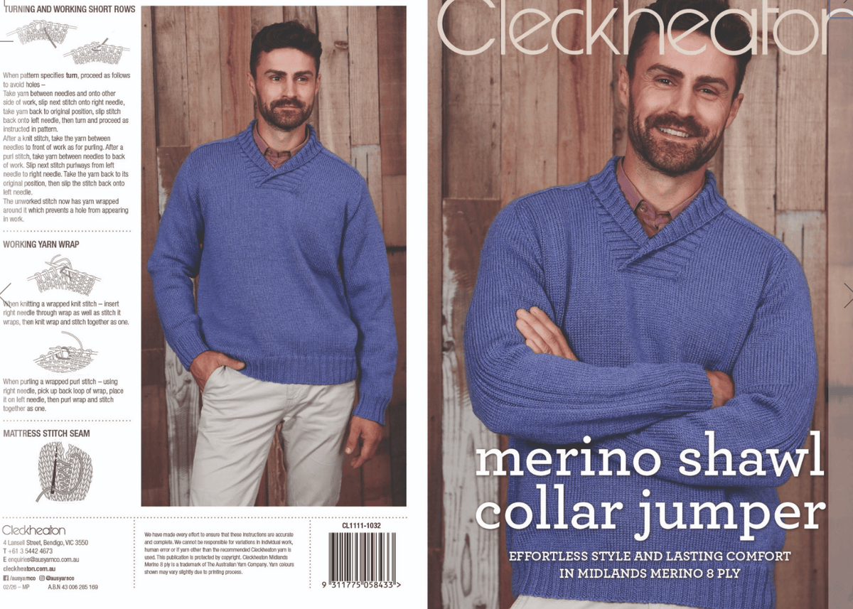Merino Shawl Collar Jumper 1032