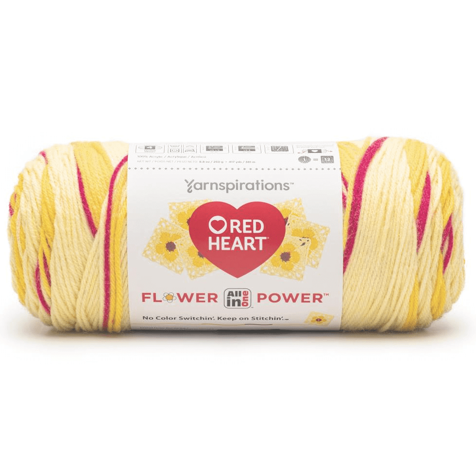 Red Heart All In One Granny Square Flower Power Yarn Sold As A 3 Pack