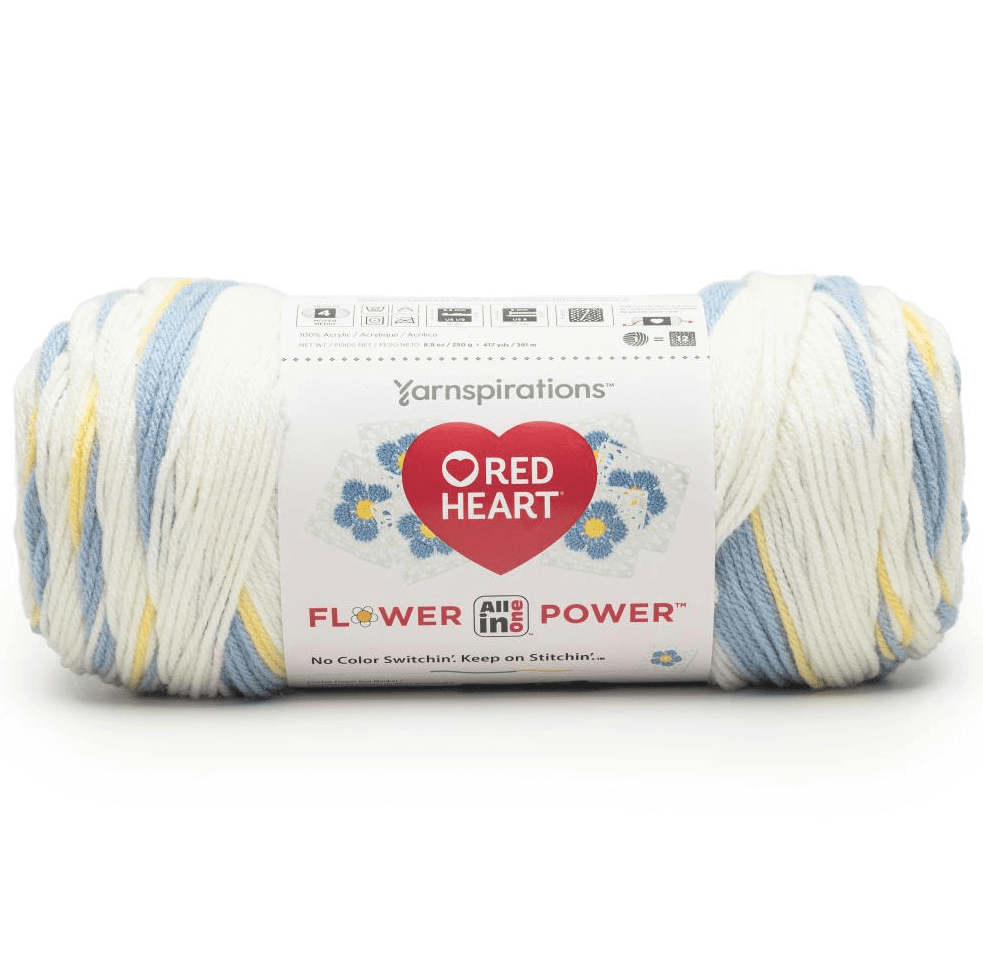 Red Heart All In One Granny Square Flower Power Yarn Sold As A 3 Pack