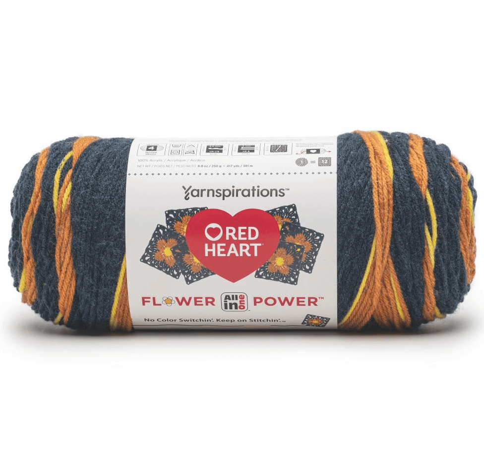 Red Heart All In One Granny Square Flower Power Yarn Sold As A 3 Pack