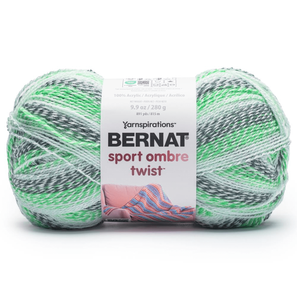 Bernat Sport Ombre Twist Yarn Sold As A 2 Pack