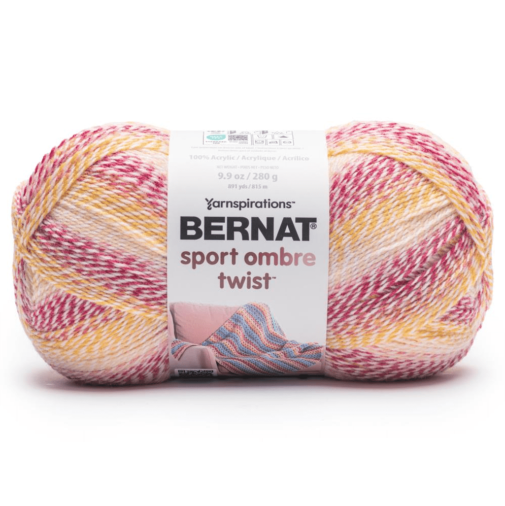 Bernat Sport Ombre Twist Yarn Sold As A 2 Pack