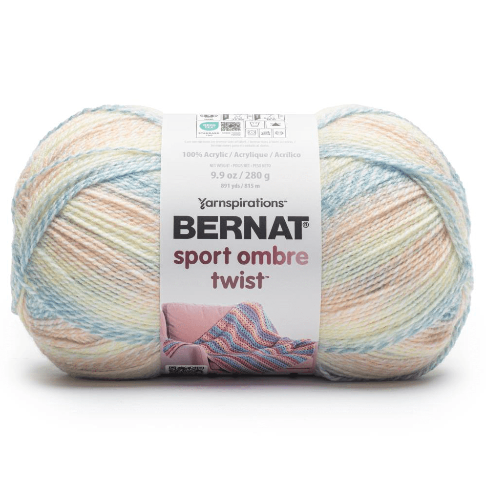 Bernat Sport Ombre Twist Yarn Sold As A 2 Pack