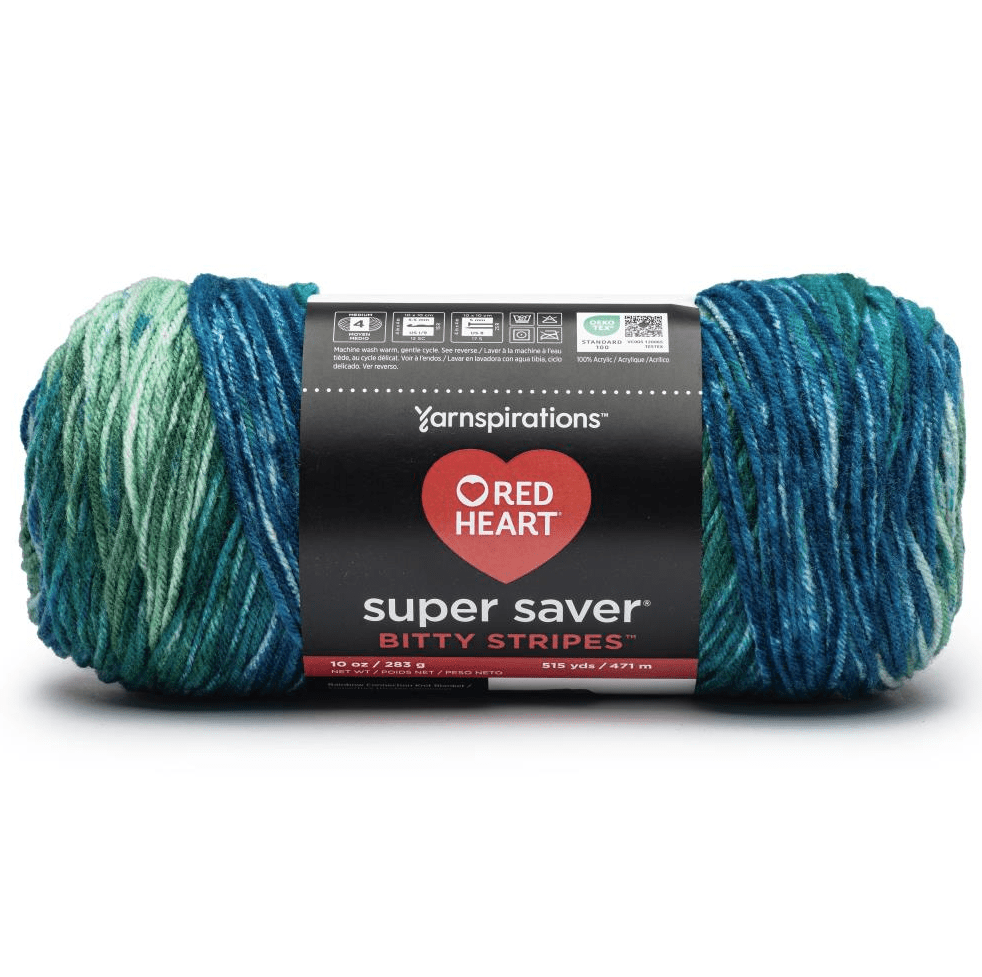 Red Heart Super Saver Bitty Stripes Sold As A 2 Pack