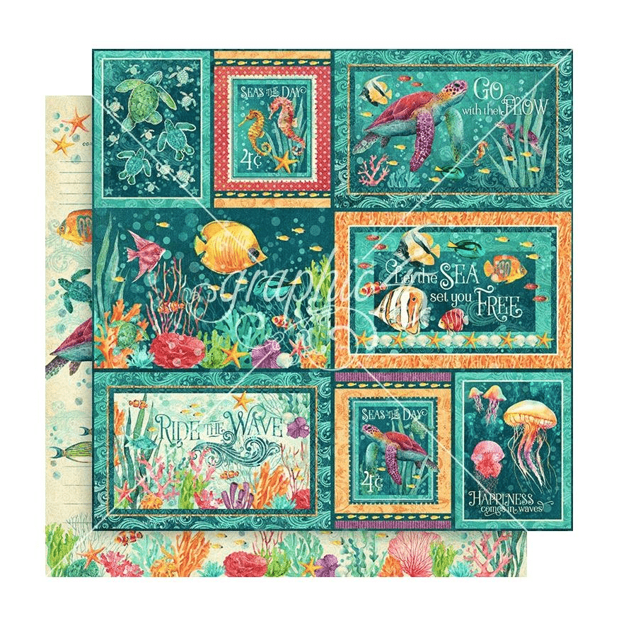 Seas The Day 12"x12" Paper - Graphic 45