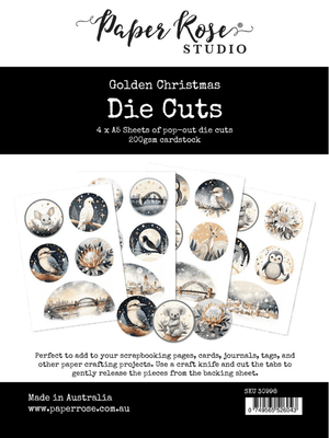 Golden Christmas - Paper Rose Studio