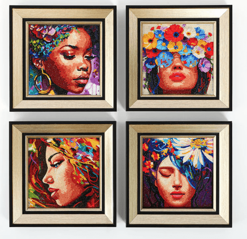 Diamond Dotz Mini Dotz Kits 5.0" x 5.0" Set of 4