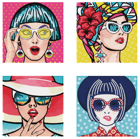 Diamond Dotz Mini Dotz Kits 5.0" x 5.0" Set of 4