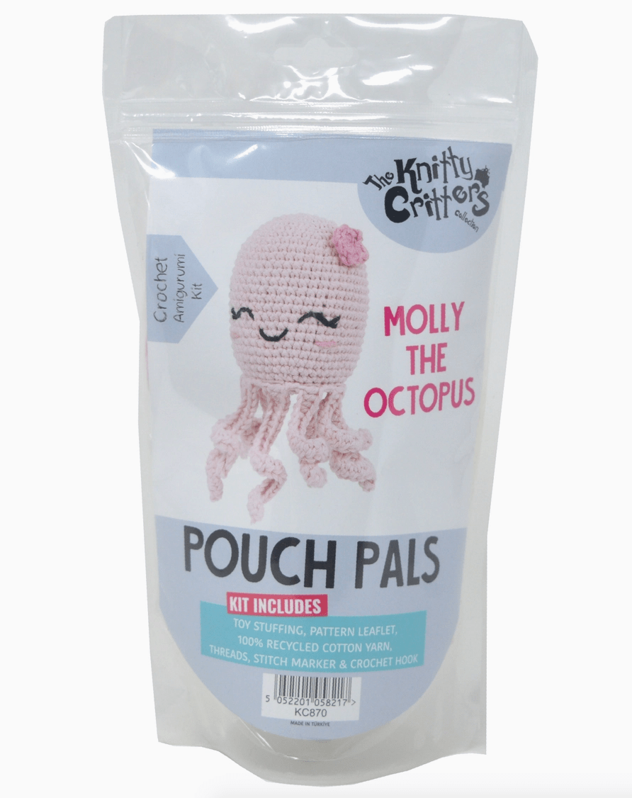Knitty Critters Pouch Pals Crochet Kit