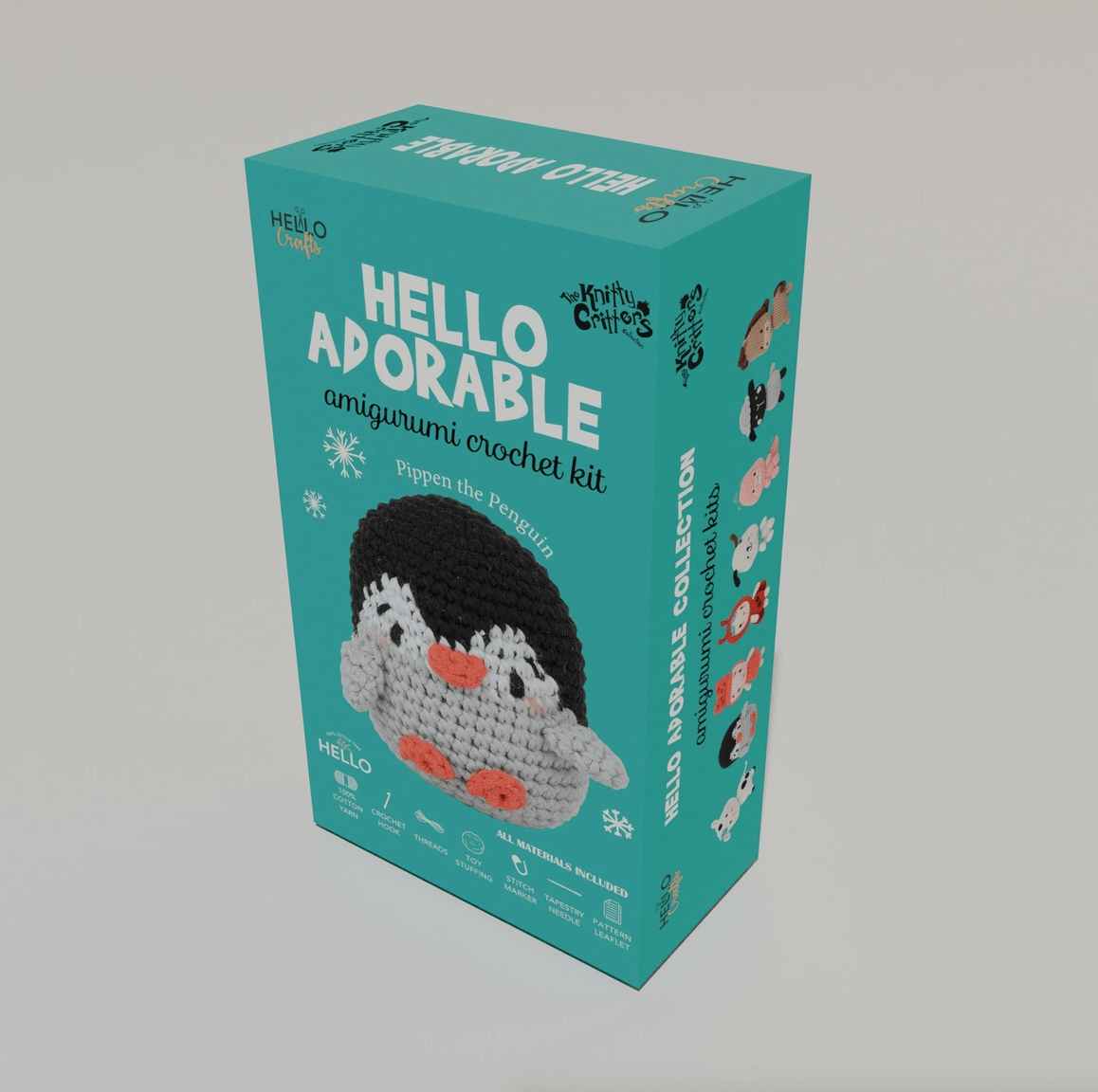 Knitty Critters Hello Adorable Crochet Kit