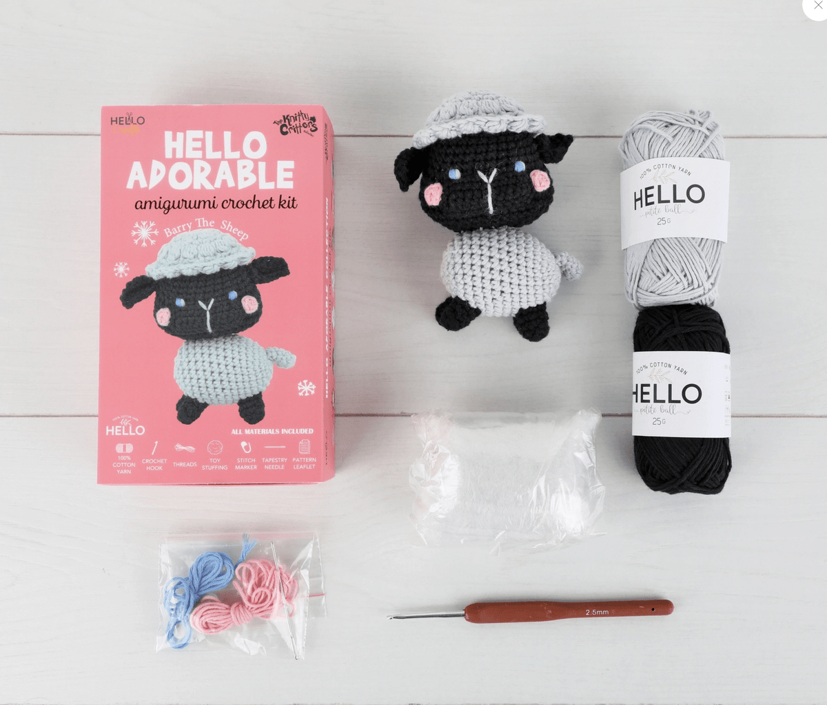 Knitty Critters Hello Adorable Crochet Kit
