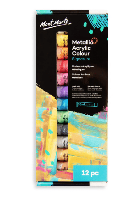 MM Metallic Acrylic Colour Paint Set