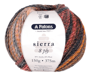 Patons Sierra 8PLY 150g