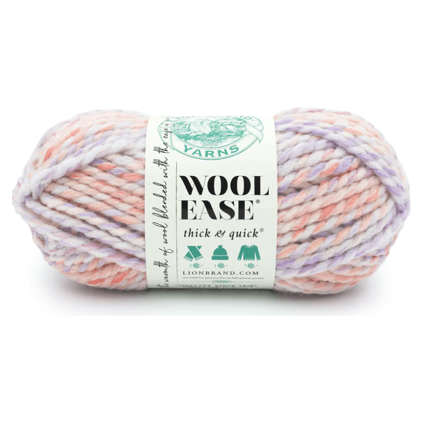 3 Pack) Lion Brand Wool-Ease Thick & Quick Yarn - Toasted Almond