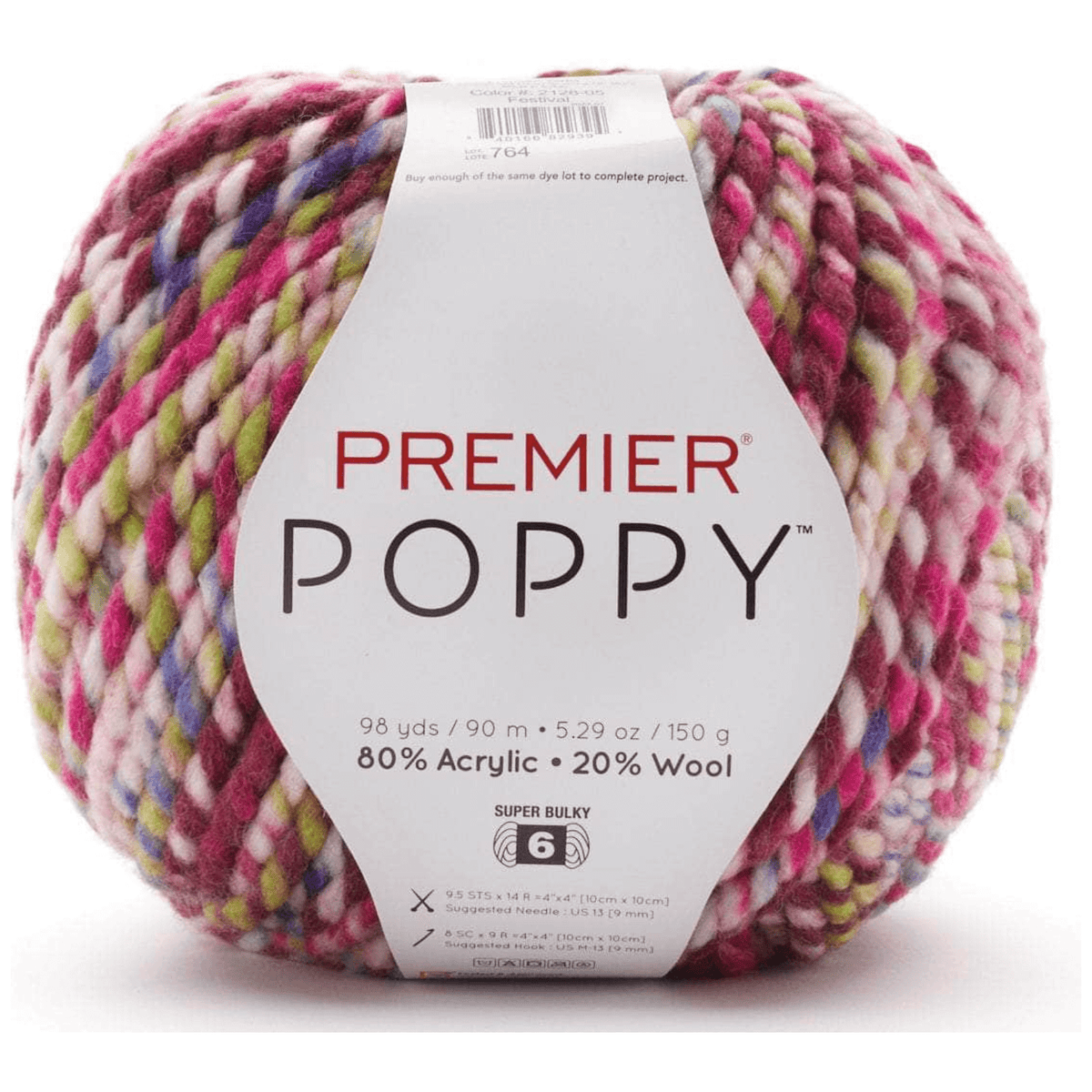 Premier Poppy Yarn Sold As A 3 Pack