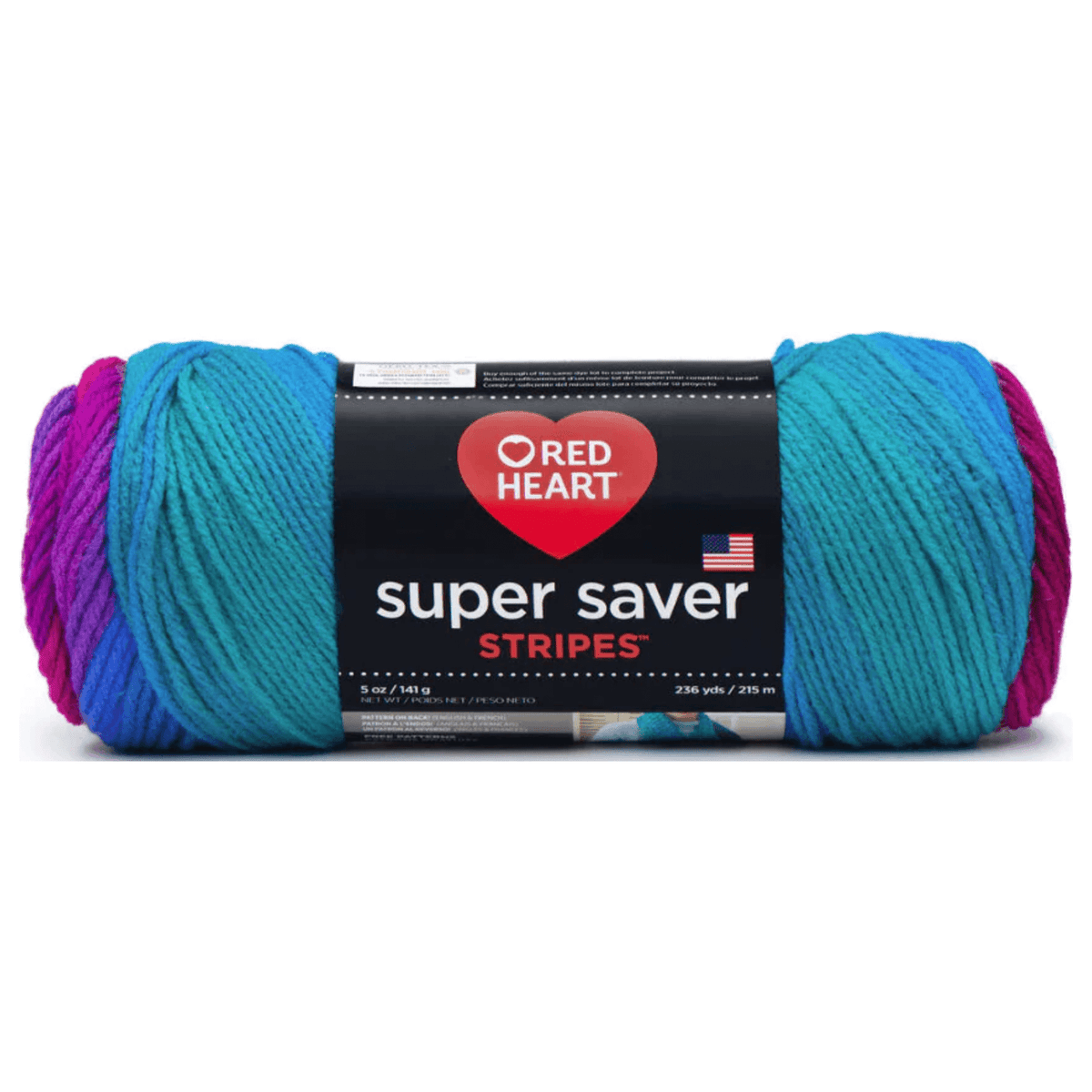 Red Heart Super Saver Yarn Stripes, Prints & Variegates