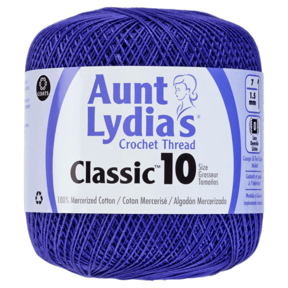 Aunt Lydia's Classic Crochet Thread Size 10 Sold As A 3 Pack