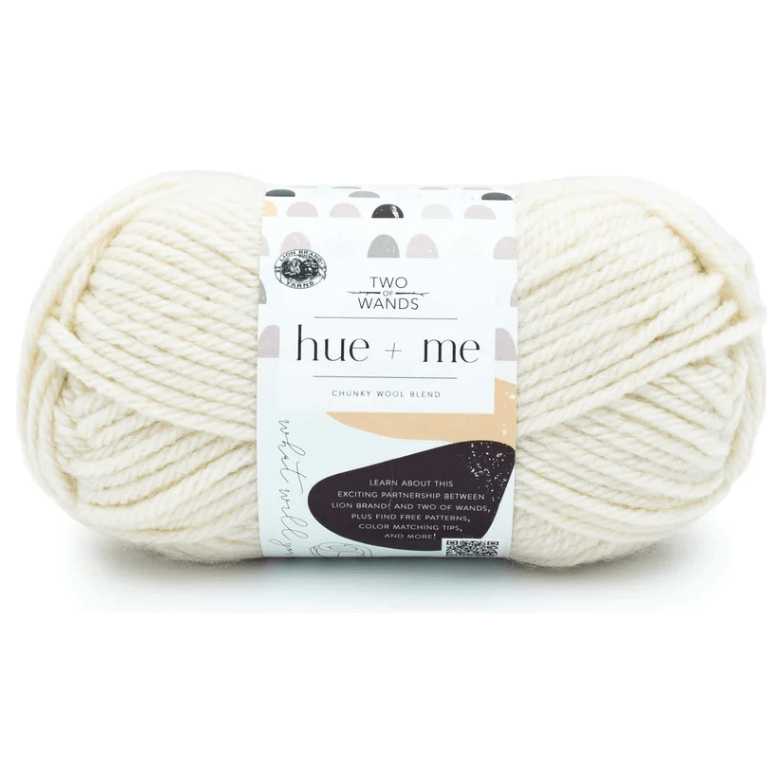 Lion Brand Yarn Hue + Me Whisper Bulky Acrylic, Wool Beige Yarn 3 Pack 