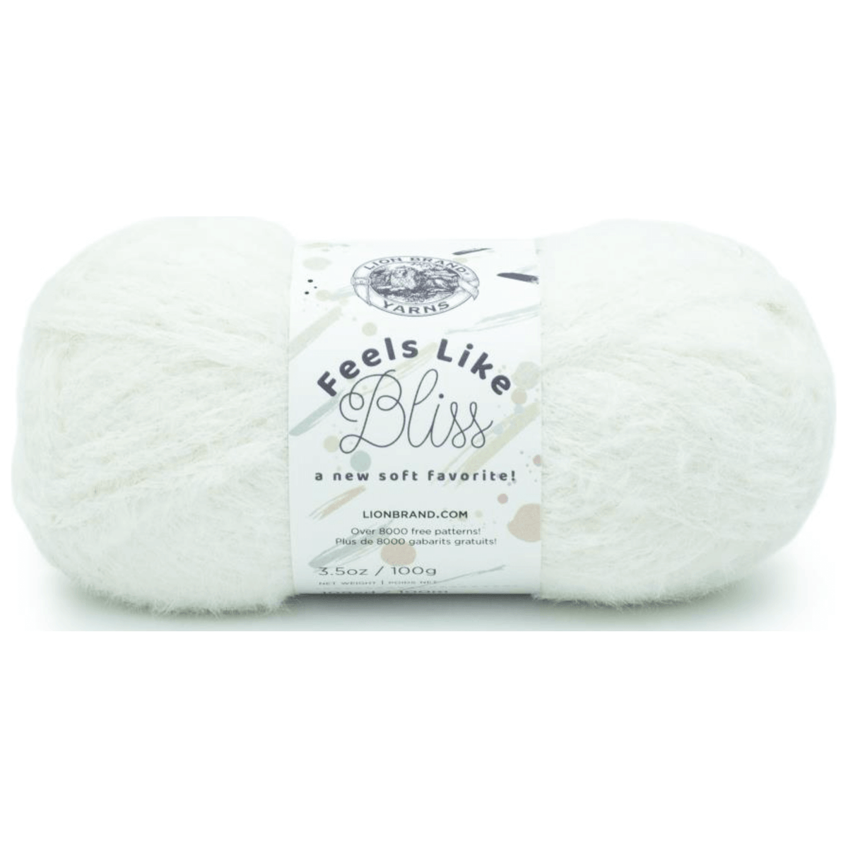 Lion Brand Yarn Baby Soft White DK Baby Light Acrylic, Nylon, White Yarn 3  Pack 